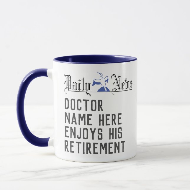 Retirement Gift for a Doctor Coffee Mug (Left)