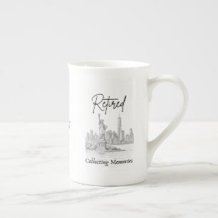 Retirement Gift for Travelers Bone China Mug