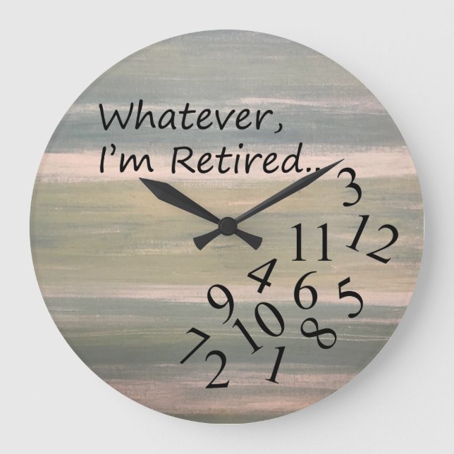 Retirement Gift Funny Clock with Jumbled Numbers (Front)