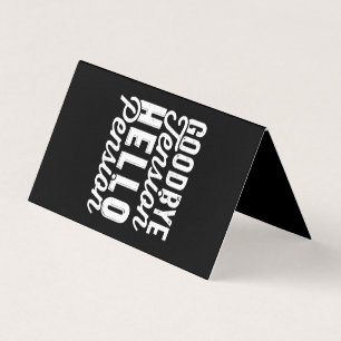 Retirement Gift, Goodbye Tension Hello Pension Business Card