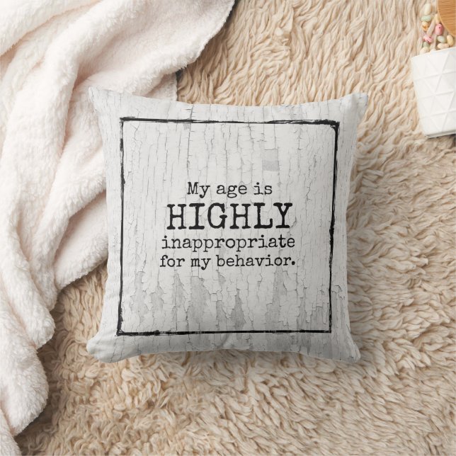 Retirement gift humour inappropriate behaviour cushion (Blanket)