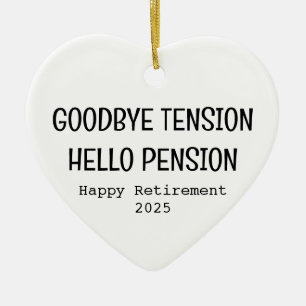Retirement Gift, Retirement 2025, Retired, leaving Ceramic Ornament