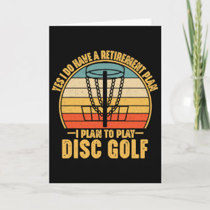 Retirement Gifts For Disc Golfers Funny Disc Golf  Card