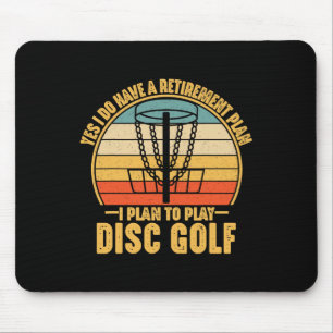 Retirement Gifts For Disc Golfers Funny Disc Golf Mouse Pad