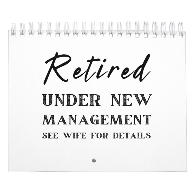 retirement gifts for husband from wife calendar (Cover)
