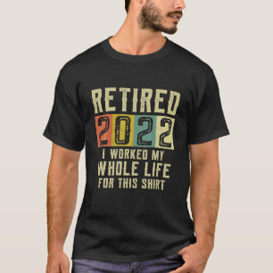 Retirement Gifts For Vintage Retired 2022 T-Shirt