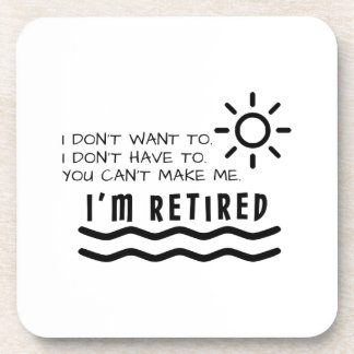 Retirement Gifts Funny For Men Women Dad Mum Coaster