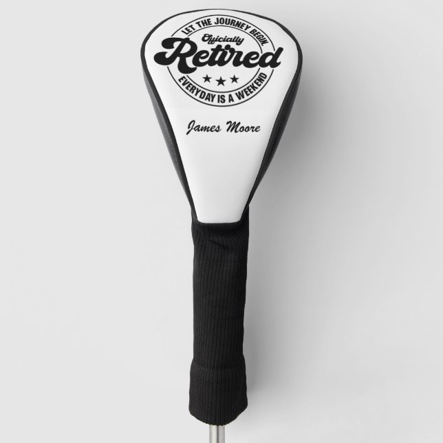 Retirement Golf Head Cover (Front)