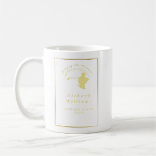 Retirement Golf Party Classic Green Golden Player Coffee Mug