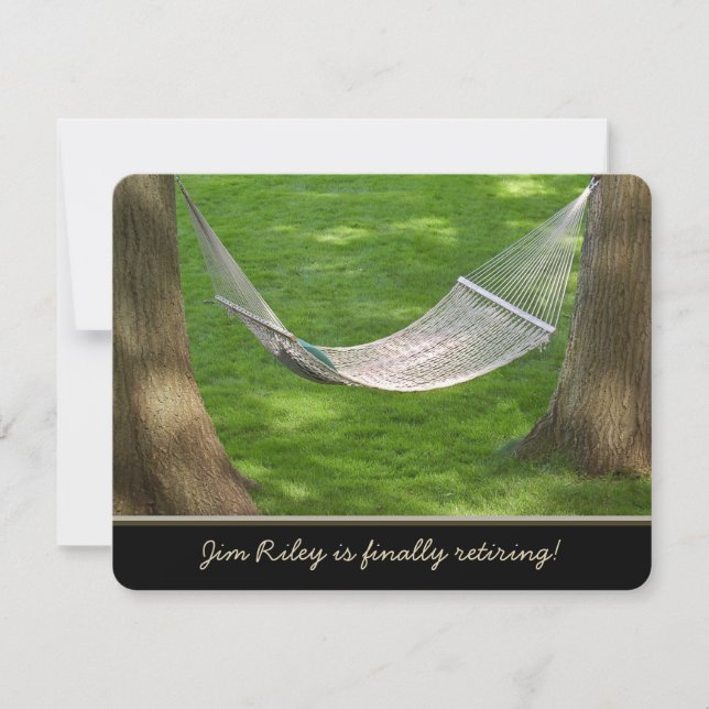 Retirement Hammock Invitation (Front)