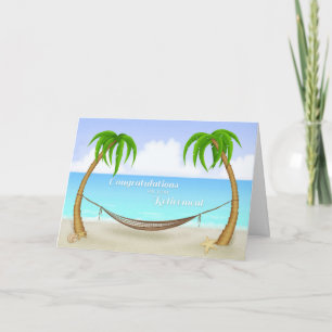 Retirement, Hammock, Palm Trees Card