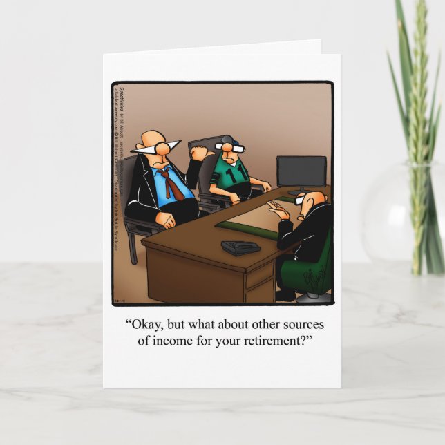 Retirement Humour Greeting Card "Spectickles" (Front)