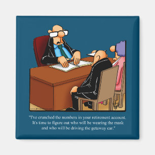 Retirement Humour Magnet Party Favour