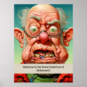 Retirement humour milestone Birthday Poster