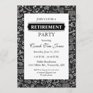 Retirement Invitation for Coach