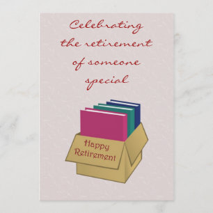 Retirement Invitation for office worker secretary