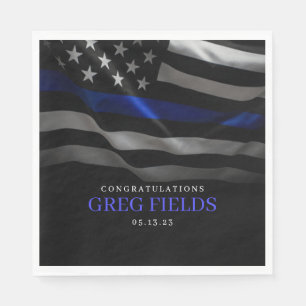 Retirement invite, Police Retirement, Napkin