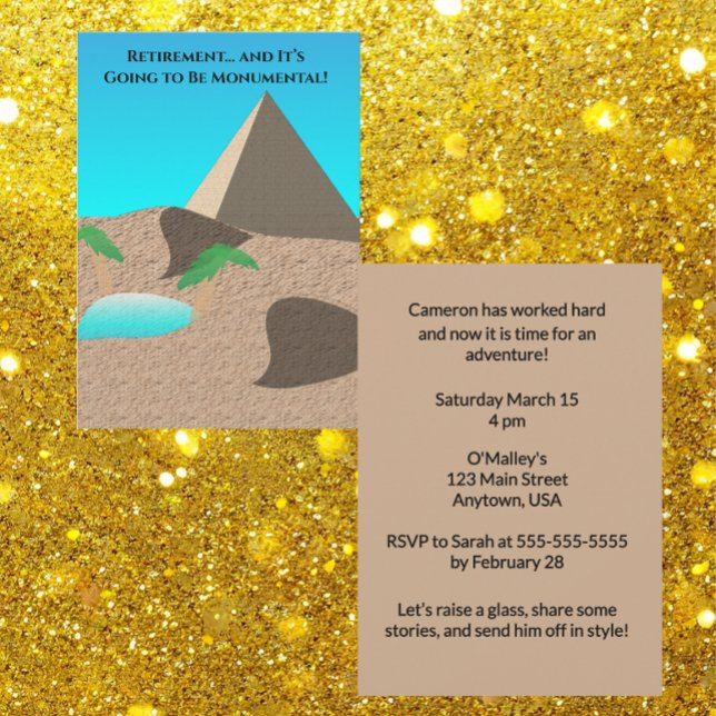 Retirement is going to be Monumental Invitation (Creator Uploaded)