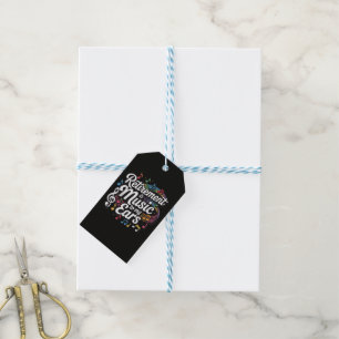 Retirement Is Music To My Ears Gift Tags
