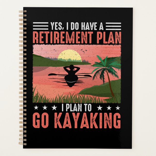 Retirement Kayaking Plan Planner (Front)