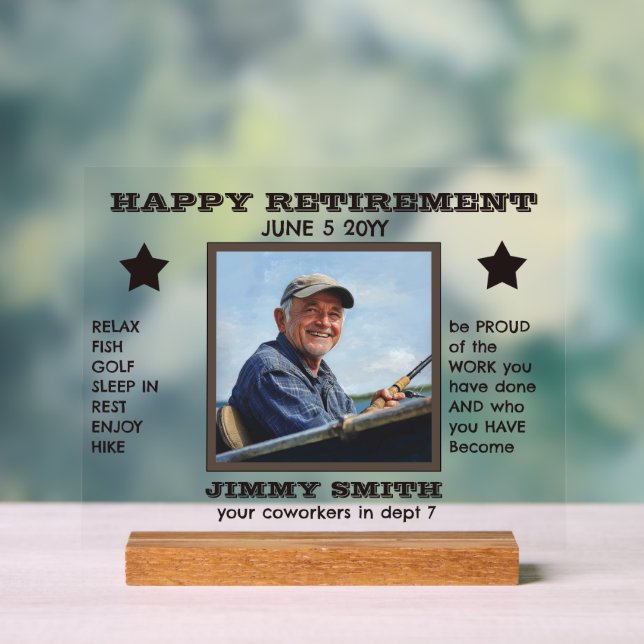 Retirement Keepsake Acrylic Sign (Neutral)