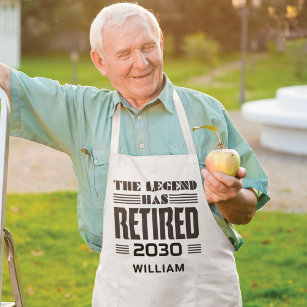 Retirement Legend Gift Personalised Coworker Chef Standard Apron