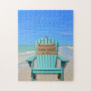Retirement looks good on me! Sanibel Island Beach Jigsaw Puzzle