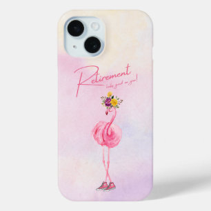 Retirement looks good on you! Flamingo in Sneakers iPhone 15 Case