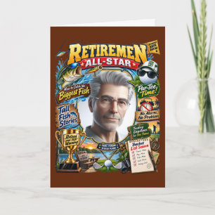 Retirement Magazine Cover with Custom Photo Card