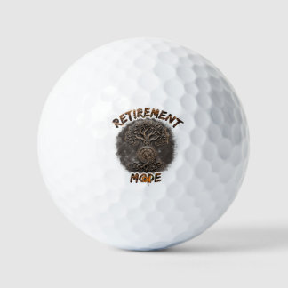 Retirement mood on golf balls