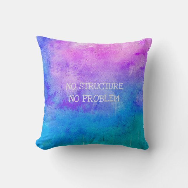 Retirement Name Date Funny No Structure No Problem Cushion (Front)