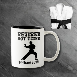 Retirement not tired Martial Arts Two-Tone Coffee Mug