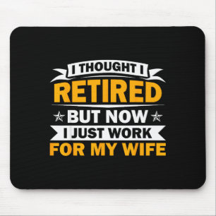 Retirement Novelty For Men Women Dad Grandpa Retir Mouse Pad