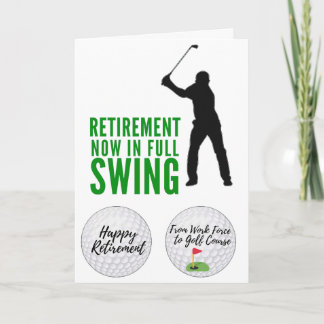Retirement now in full swing  holiday card