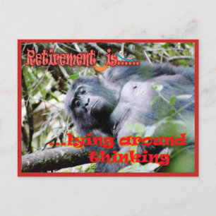 Retirement: opportunity to think deeply postcard