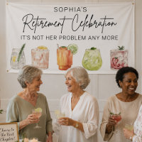 Retirement Party Banner, Funny Retirement Party