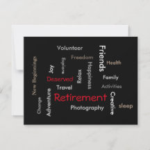 Retirement Party: Customise invitation(both sides)