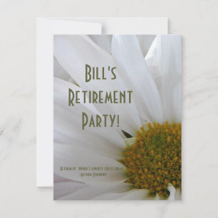 Retirement Party-Daisy+Humour Quote Invitation