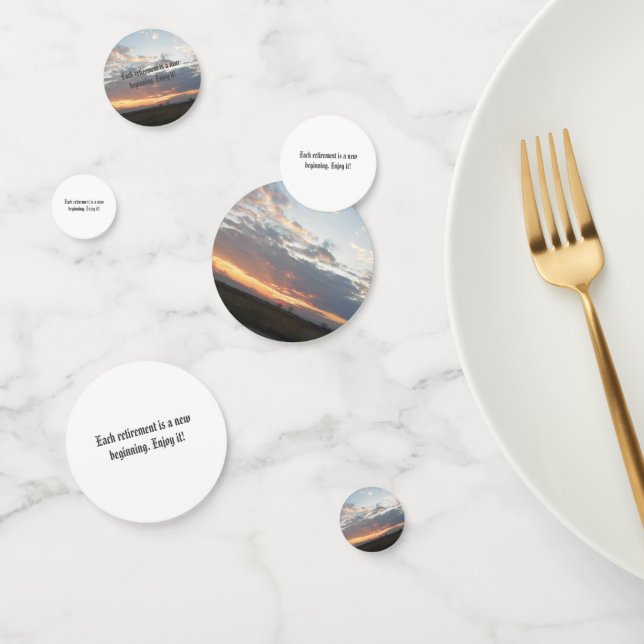 retirement party decor confetti  (Group)