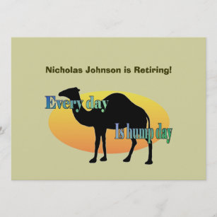Retirement Party - Every Day is Hump Day Invitation