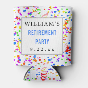 Retirement Party Favour Modern Typography Can Cooler
