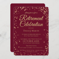 Retirement Party Formal Sparkle Corporate