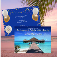 Retirement Party Fun Celebration Invitation