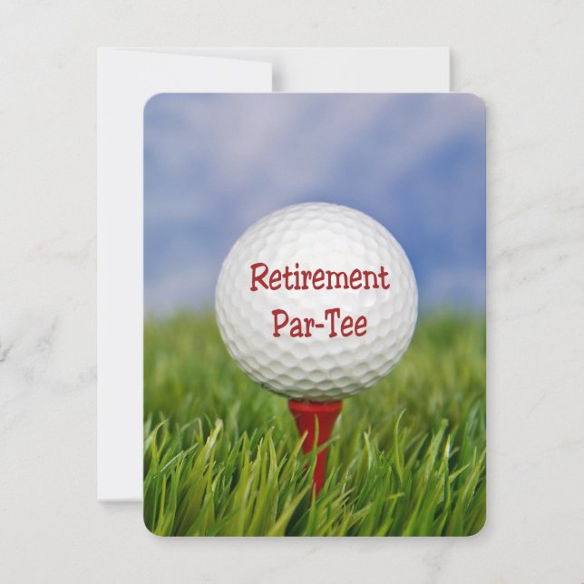 Retirement Party Golf theme Invitation (Front)
