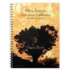 Retirement Party Guest Book, Lone Tree Notebook