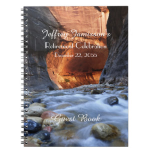 Retirement Party Guest Book, Zion Narrows Notebook