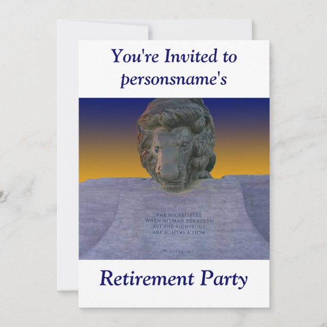 Retirement Party Invitation (Front)