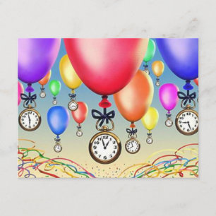 RETIREMENT PARTY INVITATION ~ BALLOONS & WATCHES!