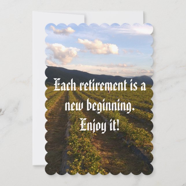 retirement party invitation plantation (Front)