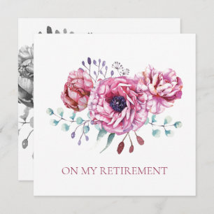 RETIREMENT PARTY INVITATION : VINTAGE ROSES